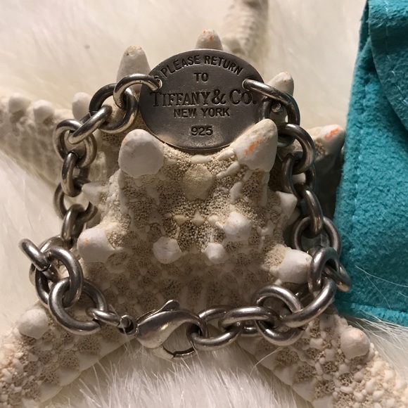 Tiffany&Co Sterling Silver Oval Tag Bracelet!
