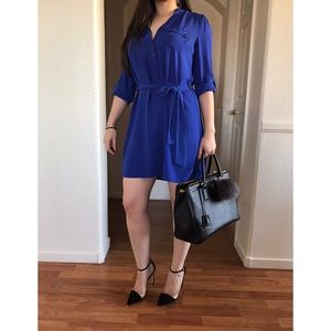 Blue Shirt Dress