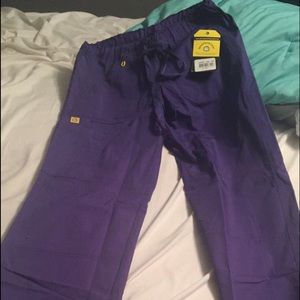 Purple scrub pants