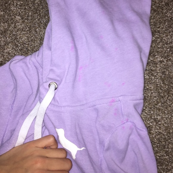 Lavender LOVE PINK full zip - Picture 3 of 3