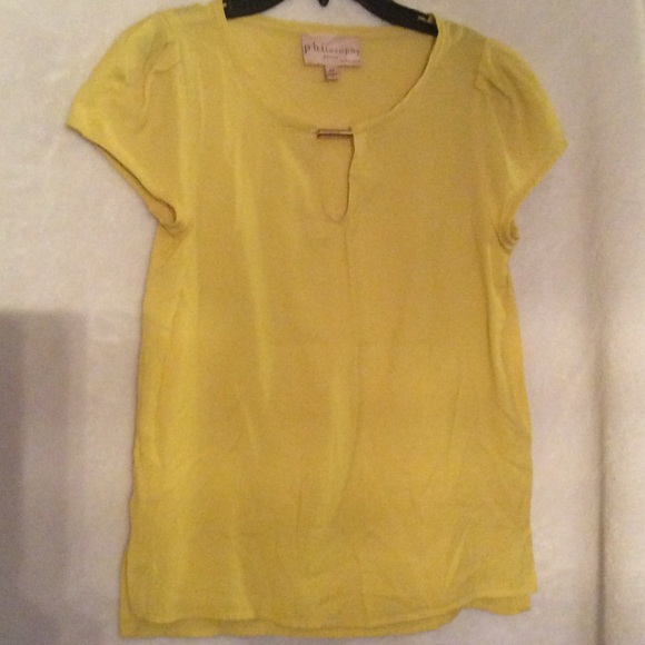 Philosophy Tops - PHILOSOPHY Petite Small Gold embellished Shirt💛