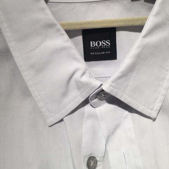 Boss by Hugo Boss Light Grey Button Down - Picture 2 of 3
