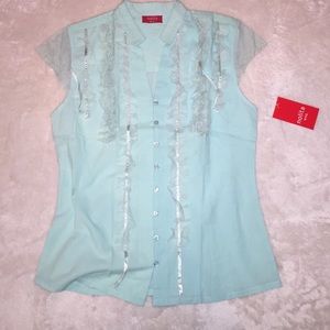 Lace detail blouse