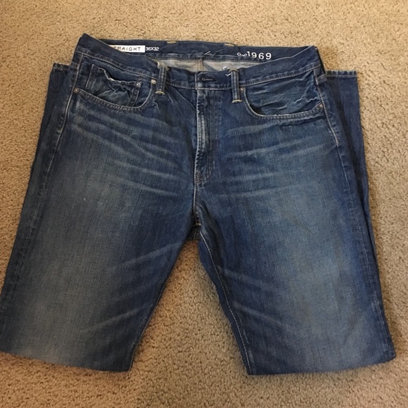 Gap 1969 Men's Straight fit Jeans (36 x 32)