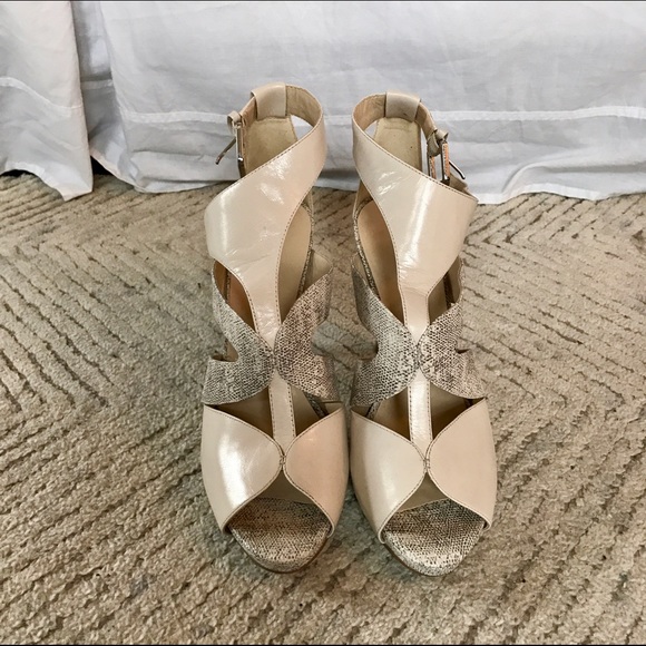 Nine West Mix Media Heels - Picture 1 of 4