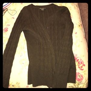 Olive green cardigan