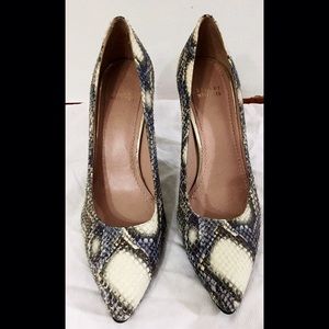 Stuart Weitzman Snakeskin Pumps