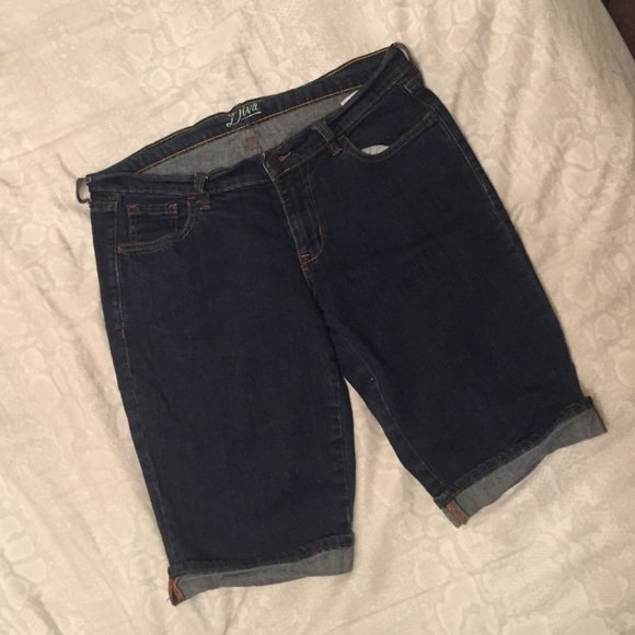 Denim Bermuda Shorts