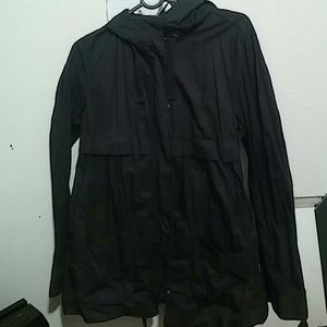 Black rain coat