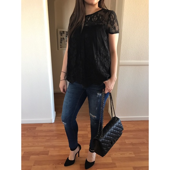 Black Lace Top