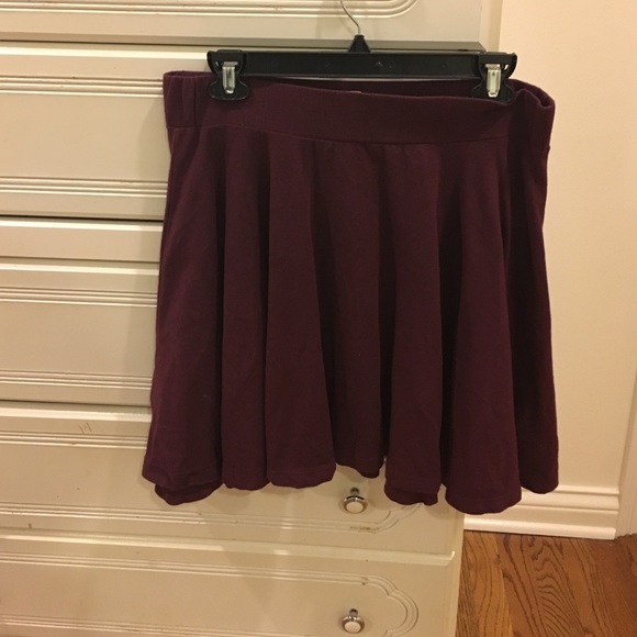 Maroon Skater Skirt