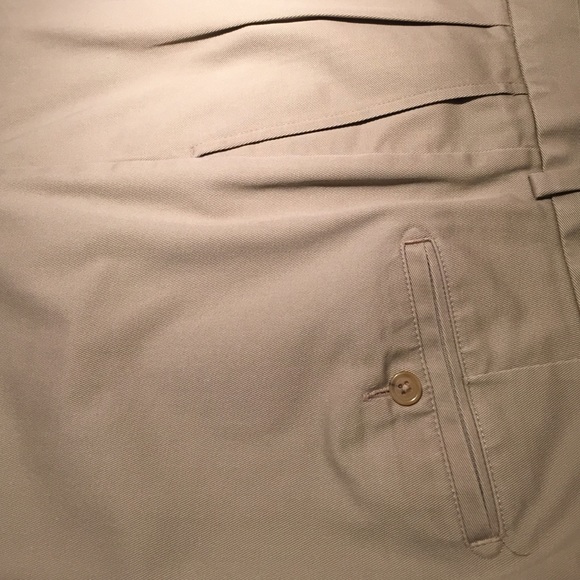 Khaki Pleated Pants - Picture 2 of 3