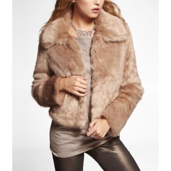 Express faux fur jacket
