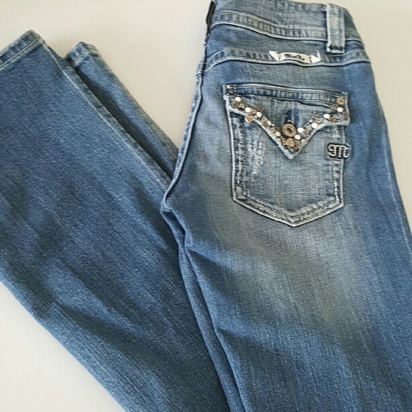 Miss Me Denim - Miss Me Straight Jeans # JP4449