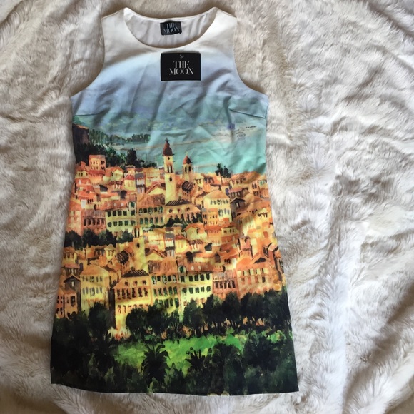 Seaside cityscape dress ModCloth size Medium