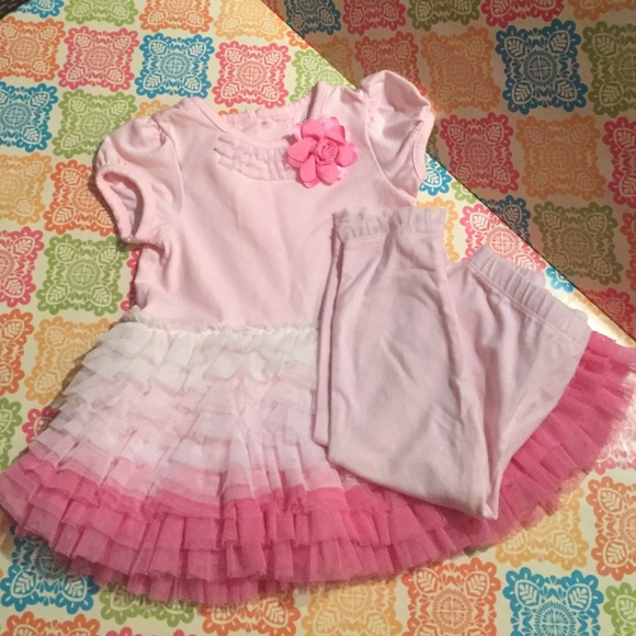 Pink skirted set