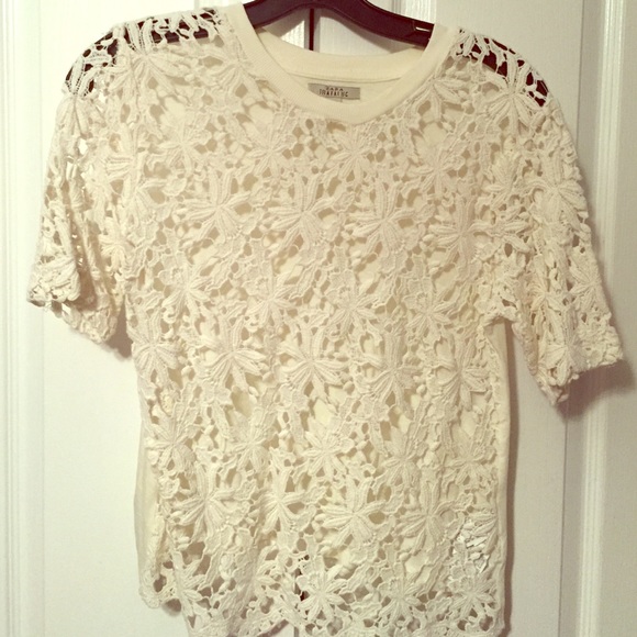 Zara Crochet tee