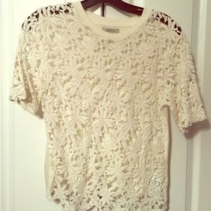 Zara Crochet tee