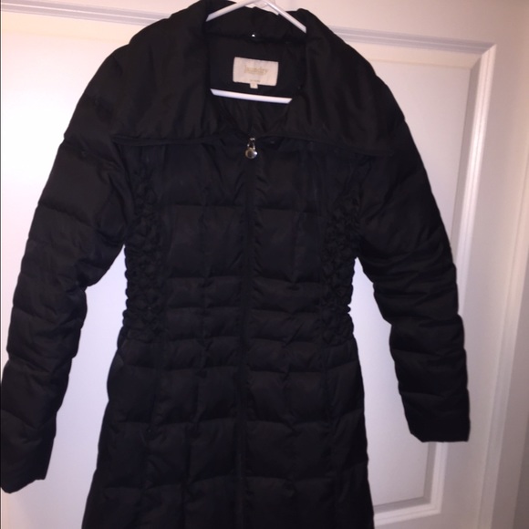 Laundry by Shelli Segal Black Knee Length Coat