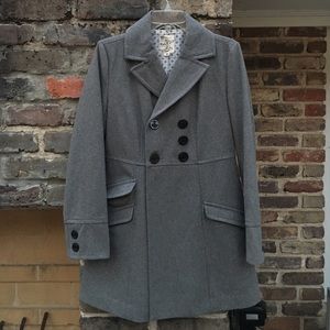 Tulle Wool Peacoat Grey