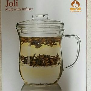 Jolie glass mug and infuser by Teavana on sale