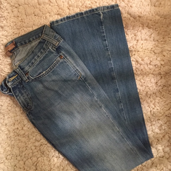 Abercrombie and Fitch boot cut jeans.