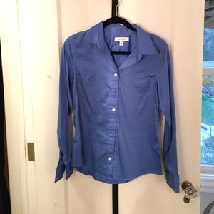 Blue button down shirt
