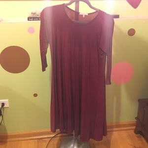 Maroon Colored Dress