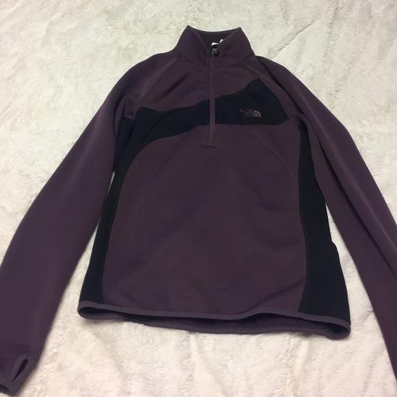 Half zip purple North Face