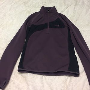 Half zip purple North Face