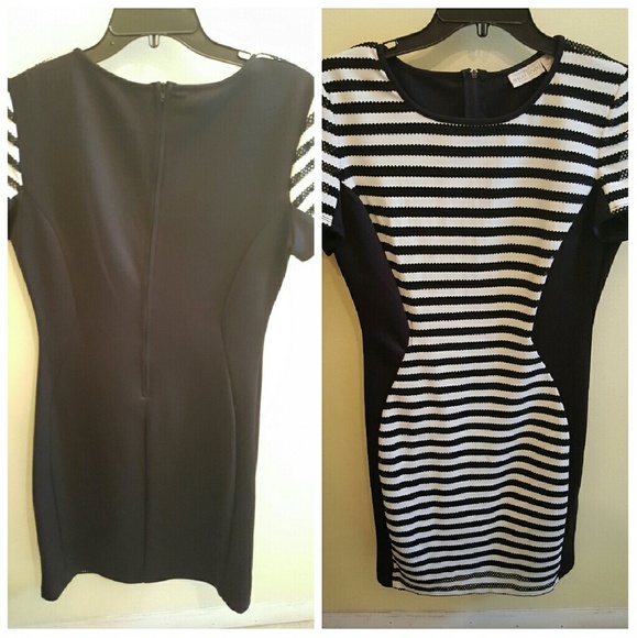 Black & White Striped Dress