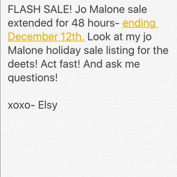 Jo Malone sale!!