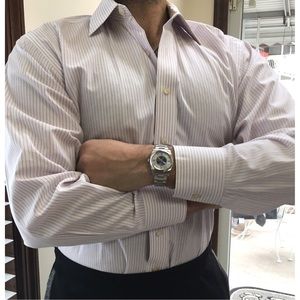 🔻LOWEST Michael Kors pinstripe men's dress shirt