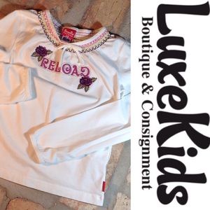 SOLD PAMPOLINA White Cotton Reload Long sleeve