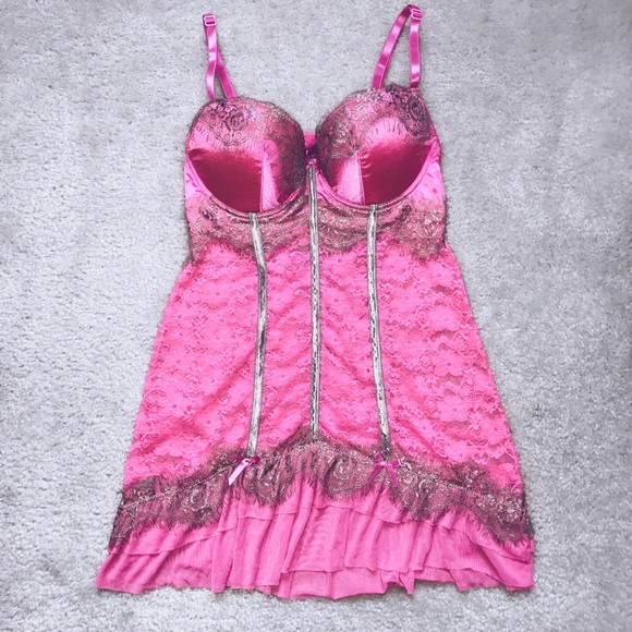 Pink Laced Babydoll