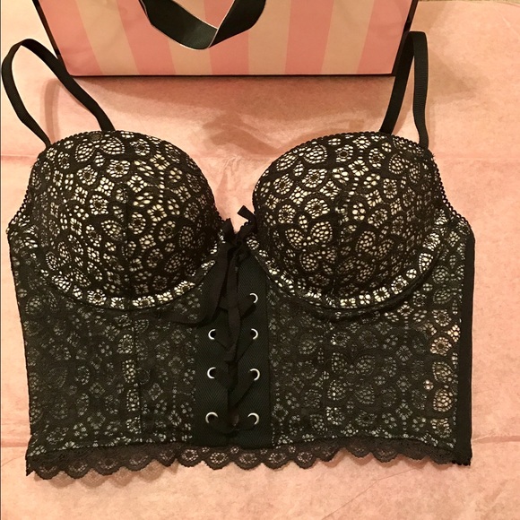 VS LaceUp Longline Demi Bra