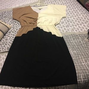 Tri colored dress