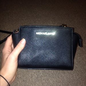Selma Mini Saffiano Leather Crossbody