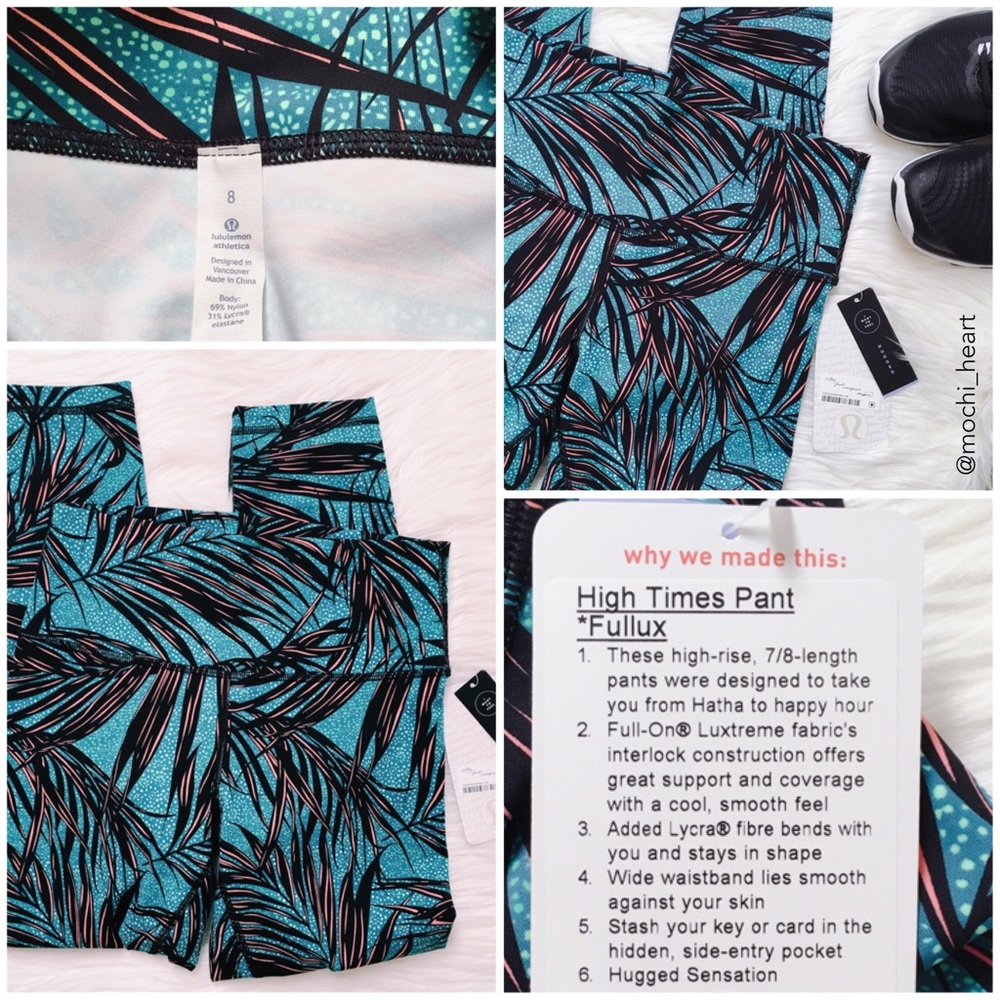 lululemon • High Times Pant in Palm Lace Tofino - Picture 3 of 5
