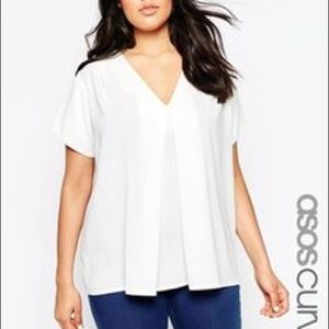 Asos Origami Short Sleeve Blouse