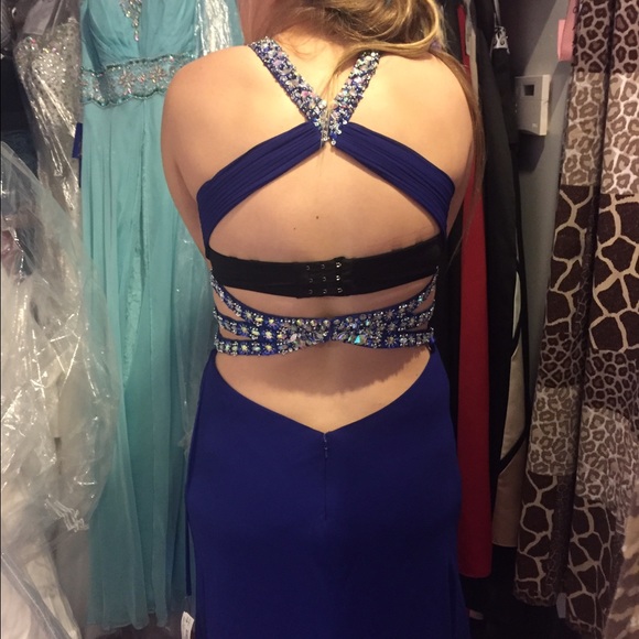 Blue Prom Dress - Picture 2 of 3