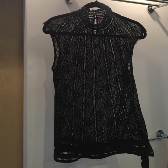 Stunning Black Lace Blouse NWOT