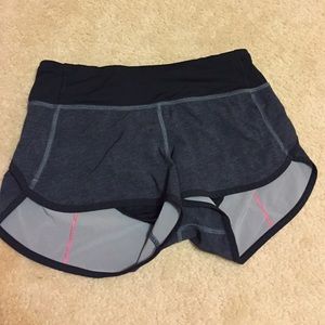Lululemon speed shorts