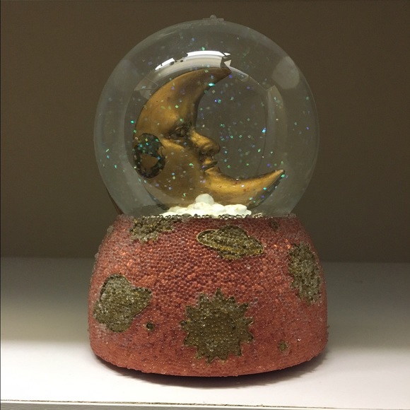 Vintage Moon Snow globe
