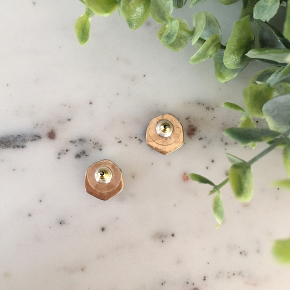 "Rachel" Earrings || Mint / Light Blue Pavé Studs - Picture 3 of 6