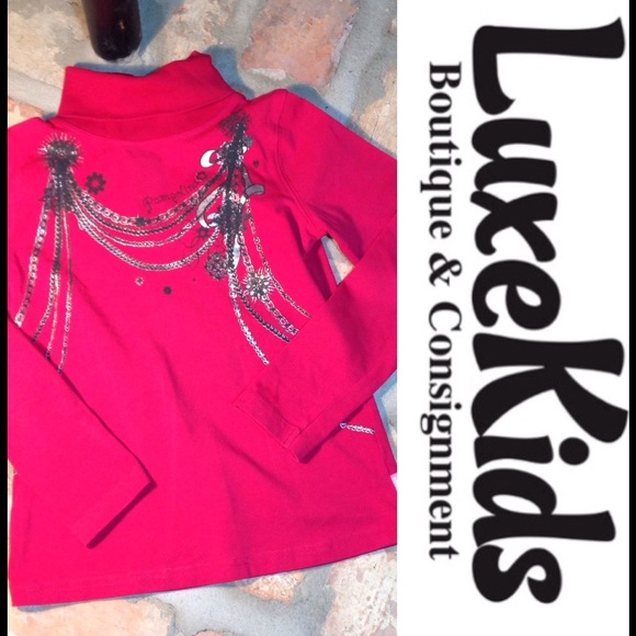 Sold🎈Pampolina Long sleeve Fuchsia Turtle neck