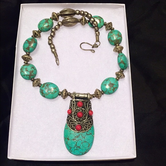 Boho Statement Necklace - image 2