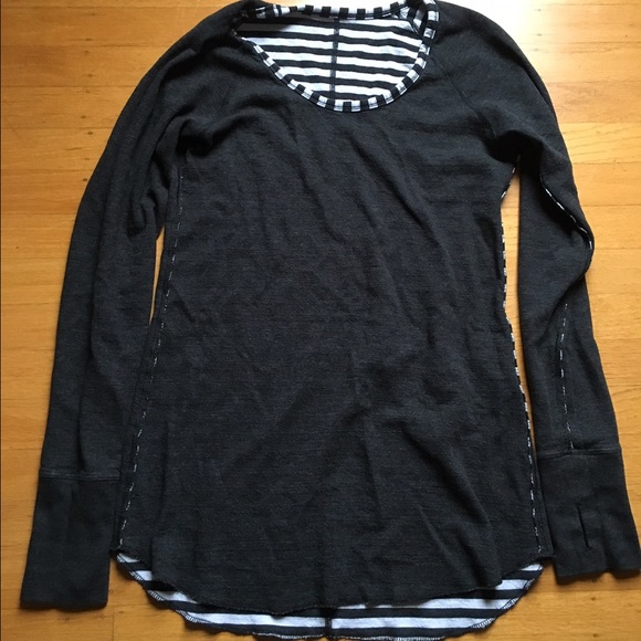 Lululemon Reversible sz 8 top! Open Your Heart?