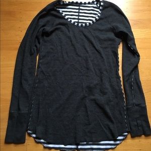 Lululemon Reversible sz 8 top! Open Your Heart?