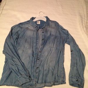 Denim button up